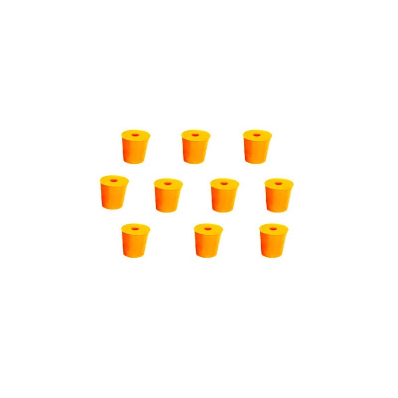 TAPON EN CAUCHO 1P INF 21 SUP 24 L 28 MM CH0314H/1H PAQ 10 UNID