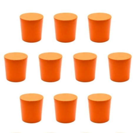 TAPON EN CAUCHO INF 15 MM SUP 18 MM L 24 MM CH0314D PAQ 10 UNID