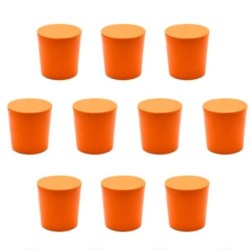 TAPON EN CAUCHO INF 29 MM SUP 33 MM L 32 MM CH0314L PAQ 10 UNID