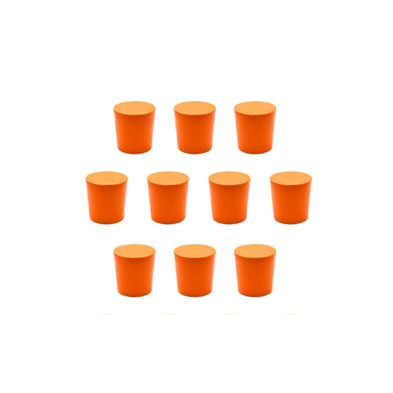 TAPON EN CAUCHO INF 9 MM SUP 11.5 MM L 20 MM CH0314A PAQ 10 UNI