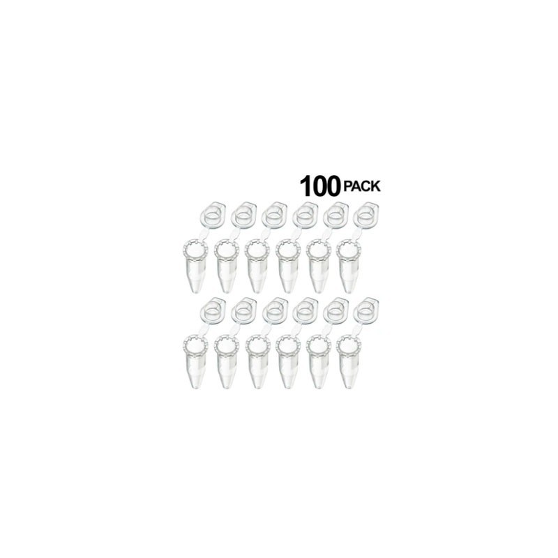 TUBO 2,0ML EPPENDORF PLASTICO CON TAPA PK 100 UNIDADES (MICROTUBO)CH0284B02