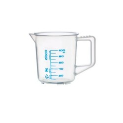 VASO 100ML CON MANGO ESCALA AZUL CH0357A