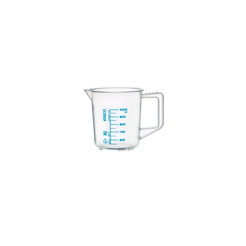 VASO 100ML CON MANGO ESCALA AZUL CH0357A