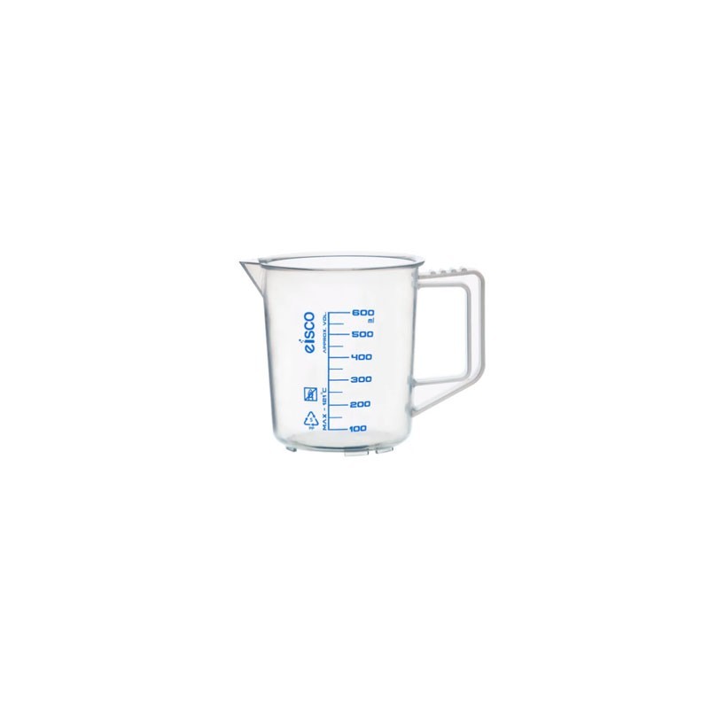 VASO 600ML CON MANGO ESCALA AZUL CH0357C