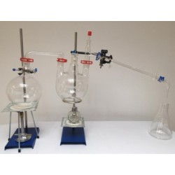 EQUIPO DESTILACION 2000ML HORIZONTAL ARRASTRE DE VAPOR   ESMER 29/32 INCLUYE MONTAJE Y MECHERO