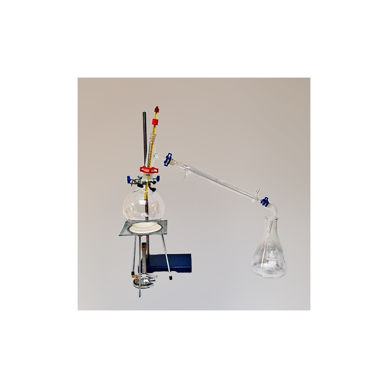 EQUIPO DESTILACION 500ML SENCILLA ESM 29/32 INCLUYE MONTAJE Y MECHERO