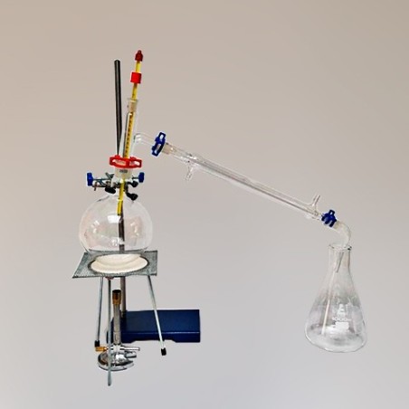 EQUIPO DESTILACION 500ML SENCILLA ESM 29/32 INCLUYE MONTAJE Y MECHERO