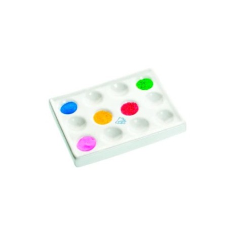 PLACA TINCION EN PORCELANA 12 CAVIDADES CH0542B