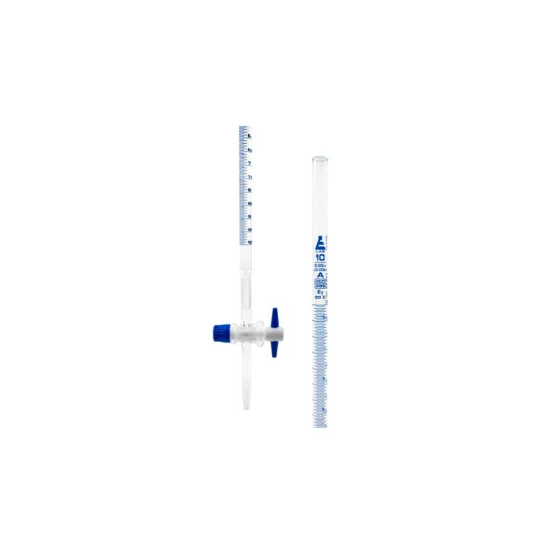 BURETA 10ML LLAVE RECTA TEFLON DIN ISO 385 CLASE A CH0240A