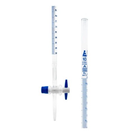 BURETA 10ML LLAVE RECTA TEFLON DIN ISO 385 CLASE A CH0240A