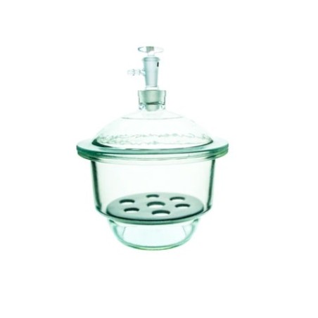 DESECADOR 250MM CON LLAVE Y PLATO PORCELANA CH0363C