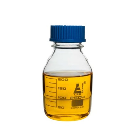 FRASCO AUTOCLAVABLE T/AZUL 250ML GRADUADO CH0164B