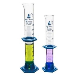 PROBETA 1000ML VIDRIO BASE PLASTICA Y COLLAR CH0346G