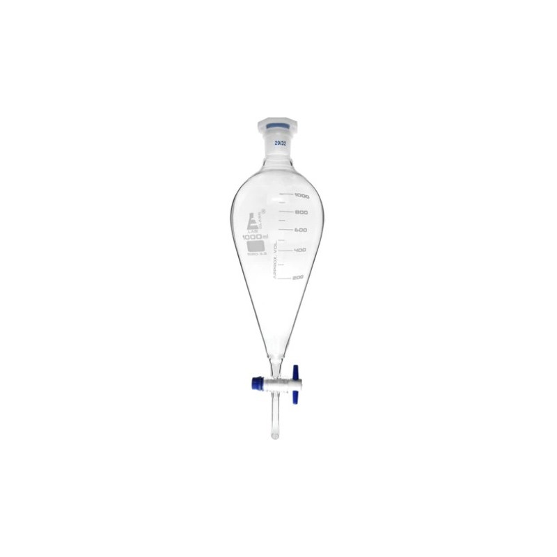 EMBUDO LABGLASS 1000ML SEPARACION 29/32 T/PLASTICO GRADUADO