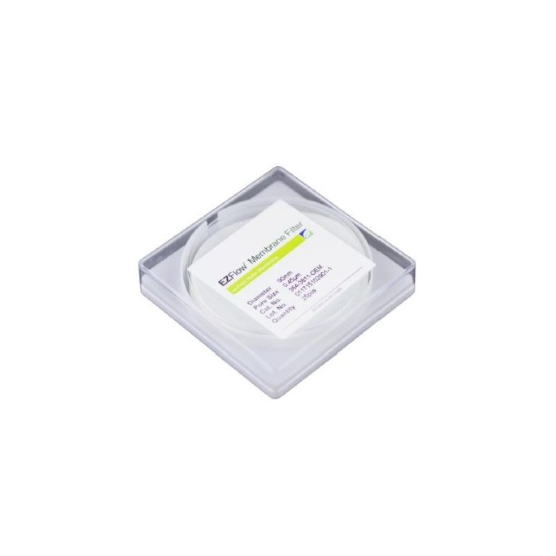 FILTROS MEMBRANA NYLON 0,45 µm x 25 mm DE DIÁMETRO. 50/ PAQUETE EZFLOW