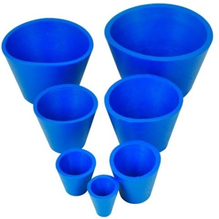 JUEGO EISCO LABS 7 CONOS DE GOMA PARA USAR CON EMBUDOS BUCHNER DE DIFERENTES TAMAÑOS